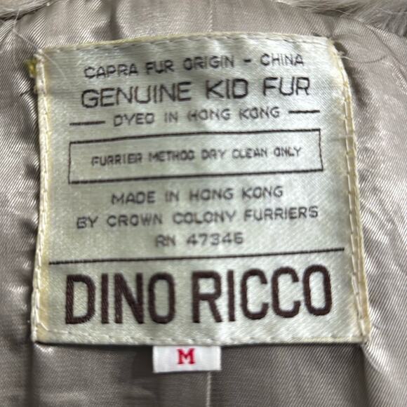 Dino Rocco Vintage Goat Fur Coat in White Cream - Picture 4 of 9